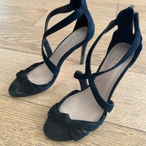 Sandro Black Suede Pump